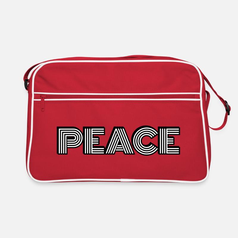 Peace Retro Bold Typography Retro Bag