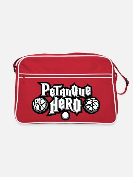 Petanque héro flex - Sac Retro - rouge/blanc - Devant