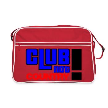 Club not country - Retro Tasche - Rot/Weiß - Vorne