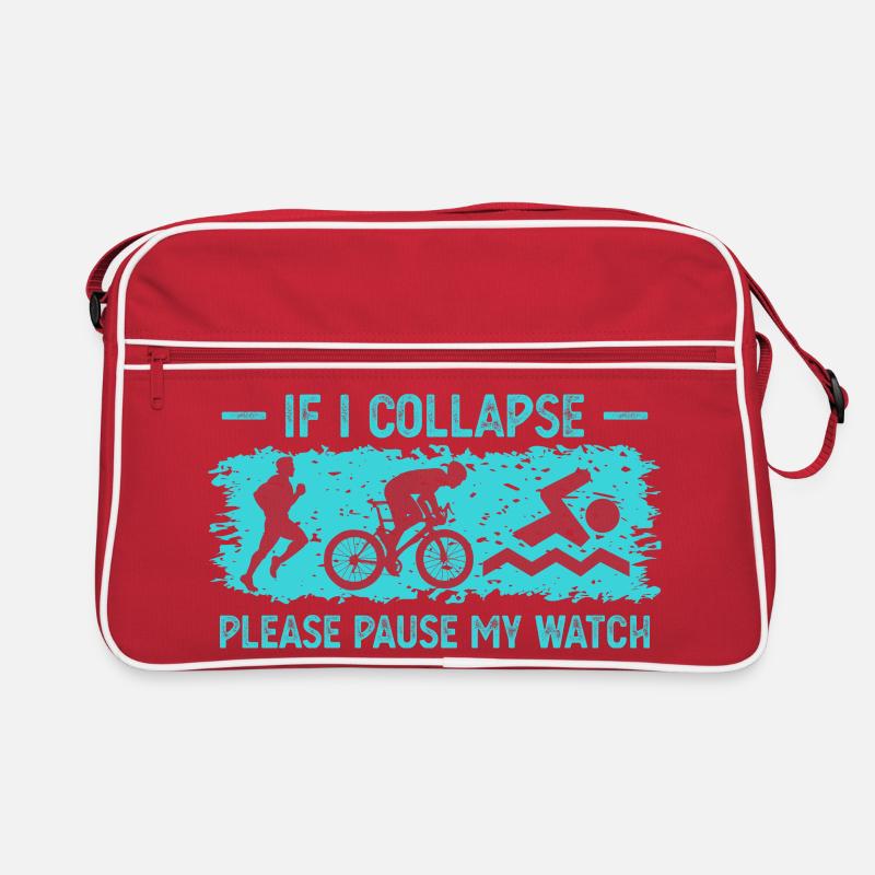 If I Collapse Please Pause My Watch Retro Tasche