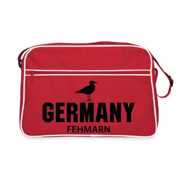 Fehmarn ALLEMAGNE - Sac Retro - rouge/blanc - Devant