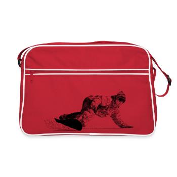 Freerider Snowboarder - Sac Retro - rouge/blanc - Devant