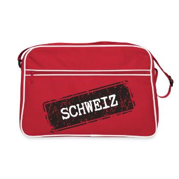 Suisse - Sac Retro - rouge/blanc - Devant