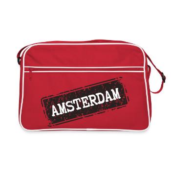 Amsterdam - Retro Bag - red/white - Front