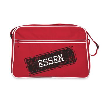 Food kitchen motif with a rustic touch - Retro Bag - red/white - Front