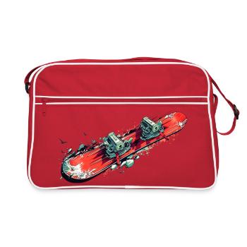 snowboard - Retro Bag - red/white - Front