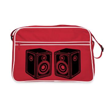Audio speaker - Retro Bag - red/white - Front