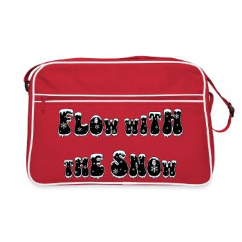 Flow with the Snow - Retro Bag - red/white - Front
