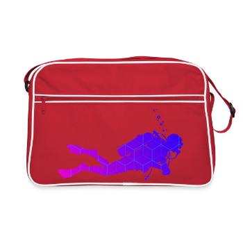 Great diving gift for diving - Retro Bag - red/white - Front