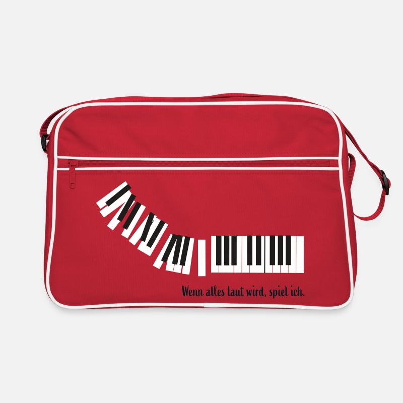 Wenn alles laut wird, spiel ich. Retro Tasche