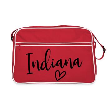 Indiana Heart Women's Love Indiana - Retro Bag - red/white - Front