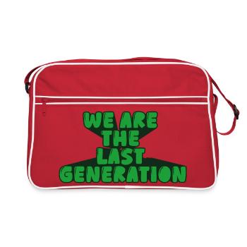 we are the last generation - Retro Bag - red/white - Front