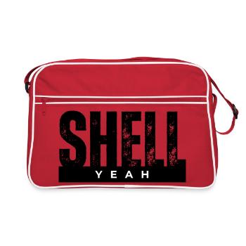 Yeah Bold Lettering on Black - Sac Retro - rouge/blanc - Devant