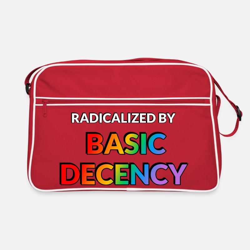 Radicalized By Basic Decency Retro Bag