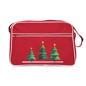 Trio de sapins de Noël - Sac Retro - rouge/blanc - Devant