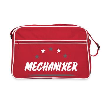 Métier de mécanicien - Sac Retro - rouge/blanc - Devant