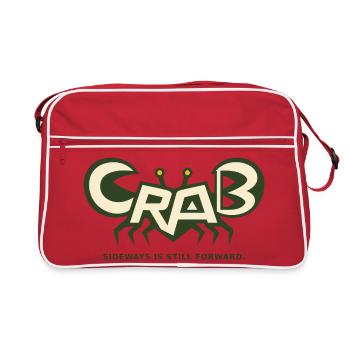 CRAB – latéral signifie aussi en avant - Sac Retro - rouge/blanc - Devant