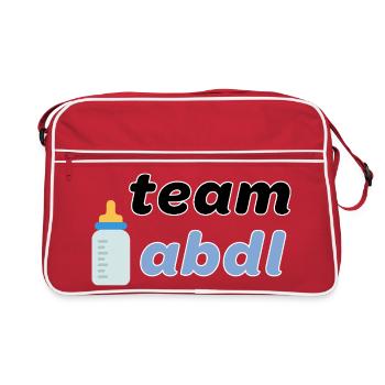 Team ABDL - Retro Tasche - Rot/Weiß - Vorne