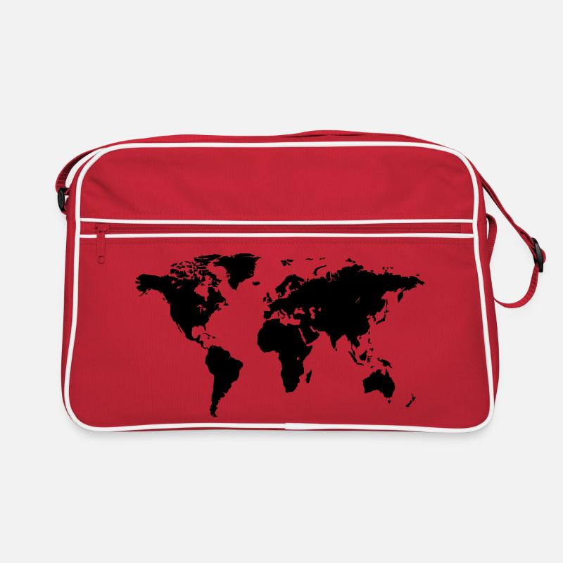 World Map Retro Tasche