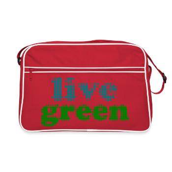 Vivre vert - Sac Retro - rouge/blanc - Devant