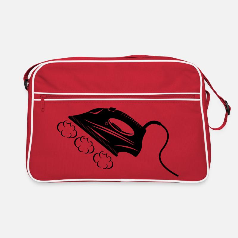 Dampfbügeleisen oder Bügeleisen Retro Tasche