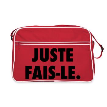 Juste fais le - Sac Retro - rouge/blanc - Devant