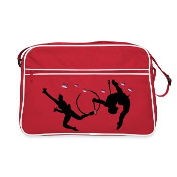 Rhythmic gymnastics with hoops - Retro Bag - red/white - Front