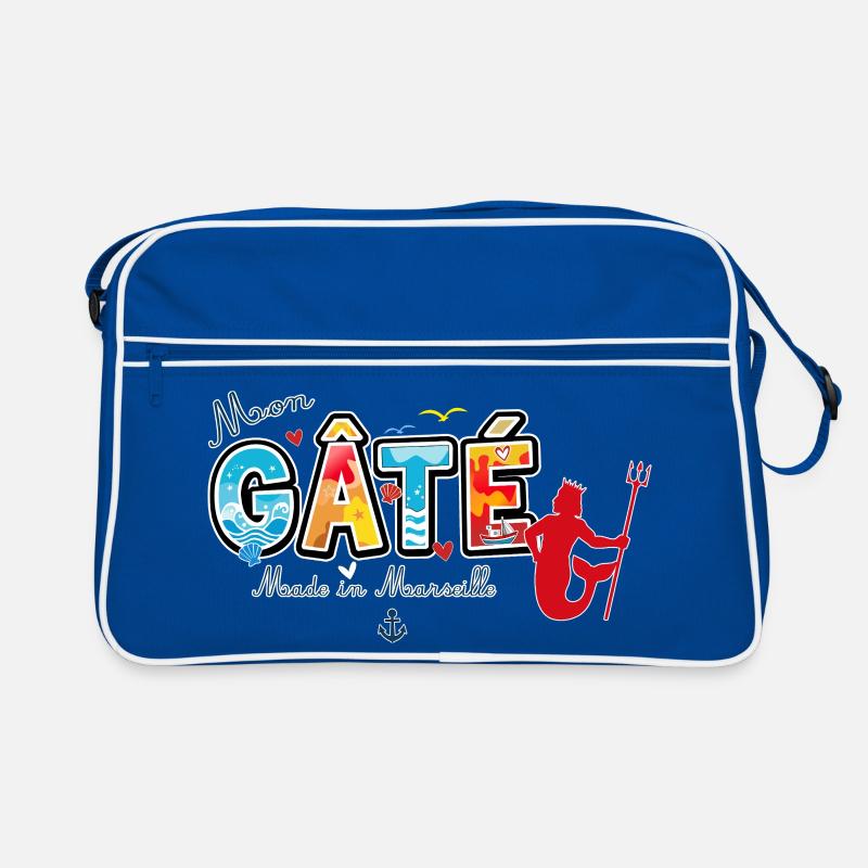 Mon Gâté Expression Marseillaise Poséidon Provence Sac Retro