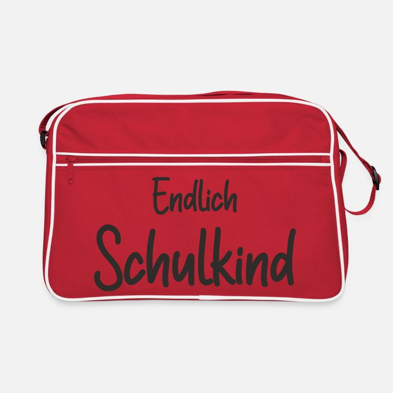 Endlich Schulkind - Einschulung Erstklässler Retro Tasche