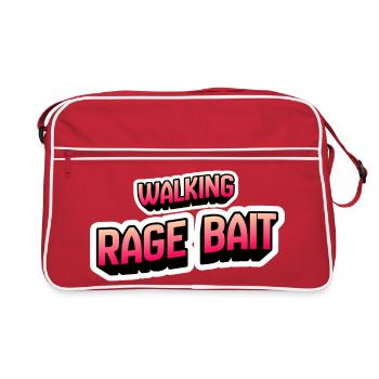 Walking Rage Bait - Retro Bag - red/white - Front