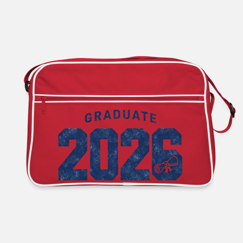 Abschluss 2026 – Vintage Diplomdesign Retro Tasche