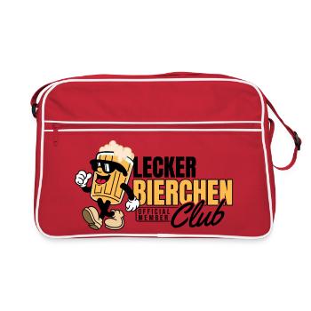 Lecker_Bierchen_Club - Sac Retro - rouge/blanc - Devant