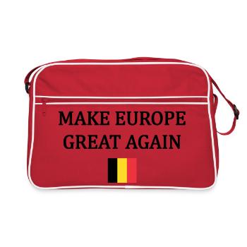 Rendre l’Europe Grande à Nouveau – Belgique - Sac Retro - rouge/blanc - Devant