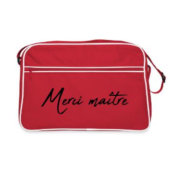 MASTER. MASTER. THANK YOU. THANK YOU, MASTER. MASTER - Retro Bag - red/white - Front