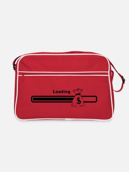 Ladegeld - Retro Tasche - Rot/Weiß
