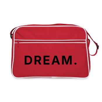 Dream Big - Grand Rêve- Visionnaire - Sac Retro - rouge/blanc - Devant