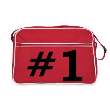 Number One - Retro Bag - red/white - Front