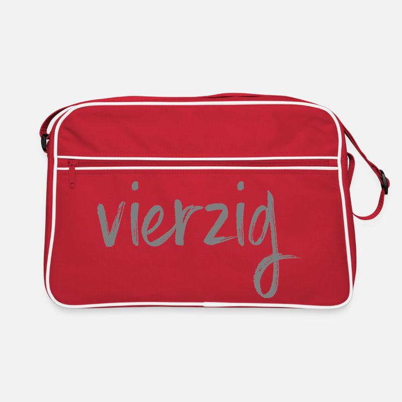 40 vierzig 40. Geburtstag Geschenk Retro Tasche