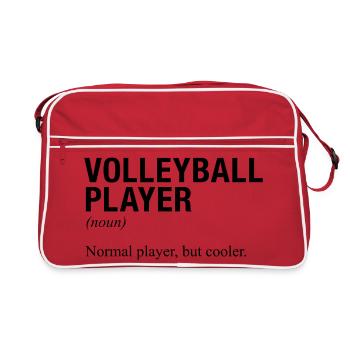 JOUEUR DE VOLLEYBALL Jeu de volleyball - Sac Retro - rouge/blanc - Devant