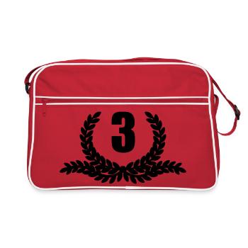 Lauwerkrans 03 ANS - Sac Retro - rouge/blanc - Devant