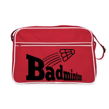 Perspective Bagminton avec navette - Sac Retro - rouge/blanc - Devant