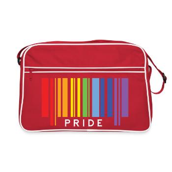 Fierté LGBTQ+ - Sac Retro - rouge/blanc - Devant