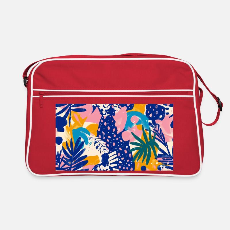 Tropical Abstract Pattern Retro Bag