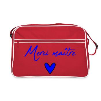 MASTER. MASTER. THANK YOU. THANK YOU, MASTER. MASTER - Retro Bag - red/white - Front
