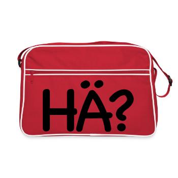 Excuse me, huh - Retro Bag - red/white - Front