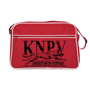KNPV Working Dog Training  - Retro Bag - red/white - Front