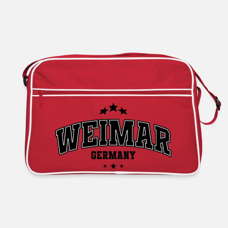 Souvenir de lettrage Varsity de Weimar Sac Retro