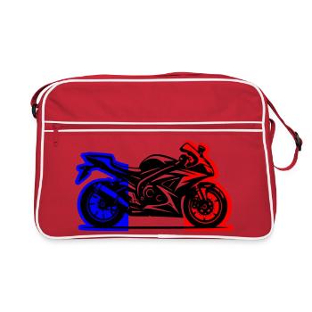 Motorcycle France 2026 - Retro Bag - red/white - Front