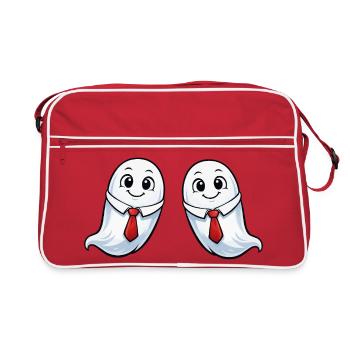 Fantômes en costume - Sac Retro - rouge/blanc - Devant
