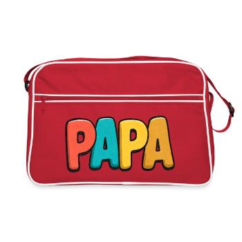 DAP Rainbow Pop Art - Retro Tasche - Rot/Weiß - Vorne